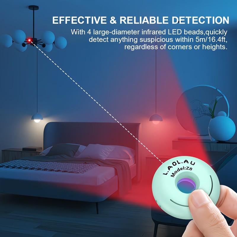 Portable Hidden Camera Detector Anti Spy Device Hotel Travel Security gallery