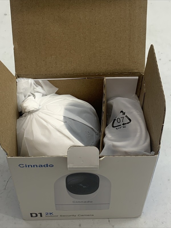Cinnado Security Camera Indoor-2K 360° Wifi Cameras Home Monitor Security White gallery