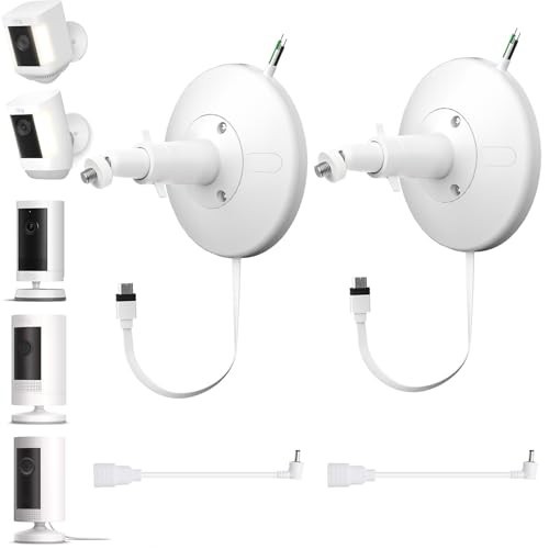 Hardwired Kit for Ring Cameras - IP67 Waterproof, Outdoor/Indoor Use, 2-Pack gallery