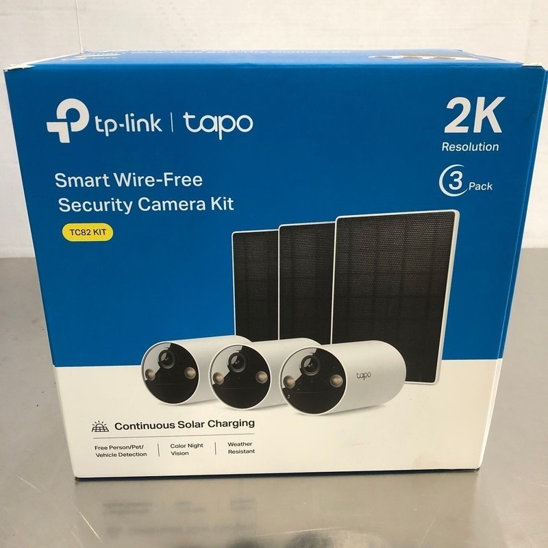 TP-Link Tapo Outdoor Battery-Powered Wireless 2K Security Camera w/ Solar Panels gallery