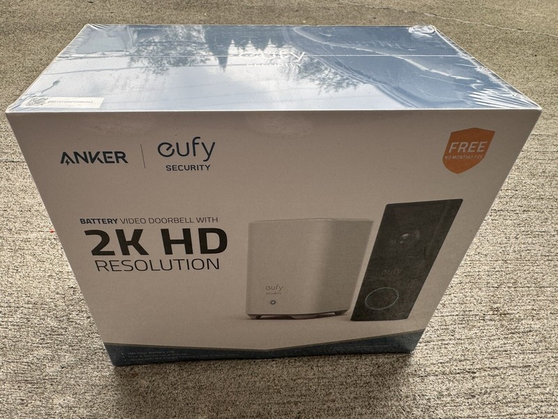 Anker Eufy Wirless Security Battery Video Doorbell with 2K HD Resolution Sealed