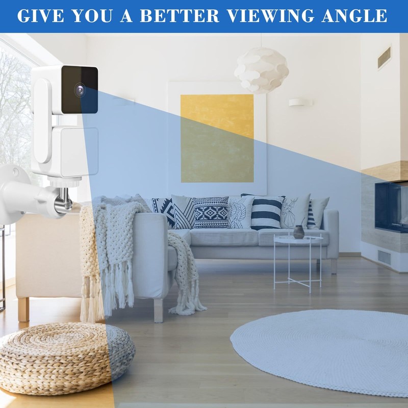 Dual Pack Wall Mount For Wyze Cam Pan V3 Allangle Swivel & Tilt Adjustable Brack gallery