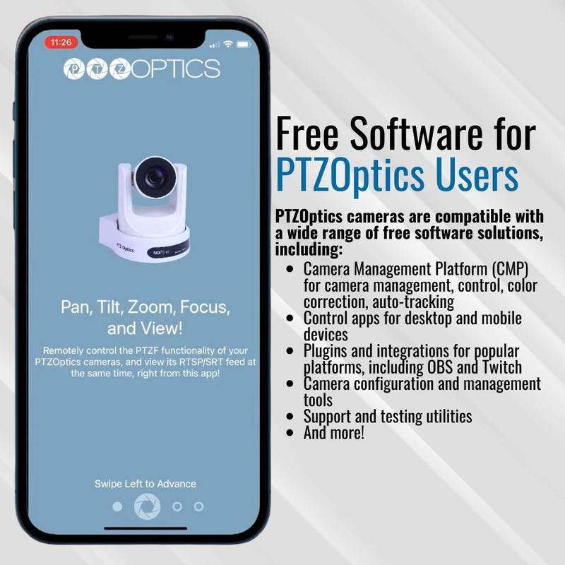 PTZOptics Move SE 20x 1080p Pan Tilt Zoom Camera Gray 2 Pack Bundle gallery