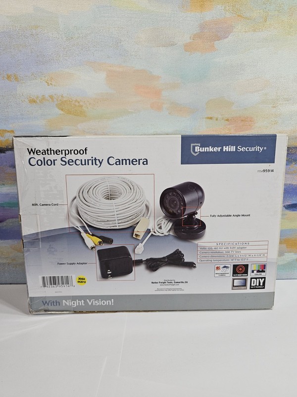 Bunker Hill Security 95914 Weatherproof Color Camera Night Vision Audio CCTV New gallery