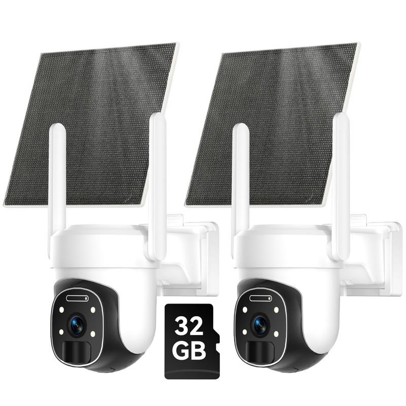 4G LTE Cellular Solar Security Camera Wireless Outdoor Solar Battery Camera
