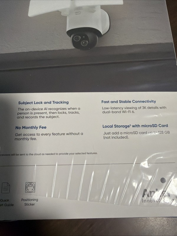 Eufy Floodlight Security Camera E340 3K Dual Camera Color Night Vision. New gallery