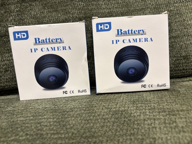 2 A9 Mini WiFi 1080P HD IP Cameras (Lot of 2)