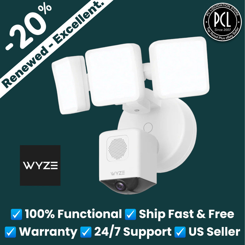 ✅ Wyze Cam Floodlight Pro 3000 Lumen LEDs 180° Wide View 2K HD Outdoor ✅