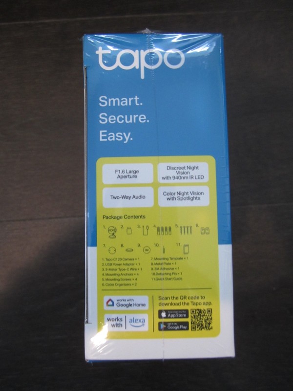 TP-LINK Tapo Indoor/Outdoor Home Security Wi-Fi Camera 2K QHD NEW gallery