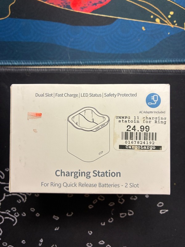 Ring Battery Charging Station 24W Fast Charger for Video Doorbell Spotlight Cam gallery