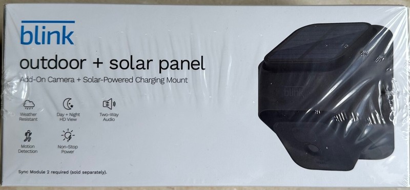 Blink Outdoor Add-On Wireless HD Camera with Solar Panel Charging Mount
