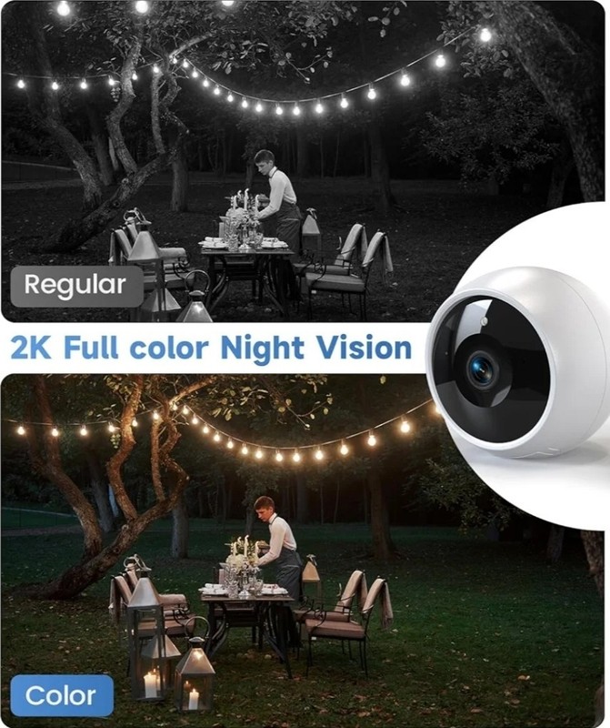 JMcamDM Smart Battery Camera Wireless Indoor Outdoor 2k WI-FI cloud Storage Smar gallery