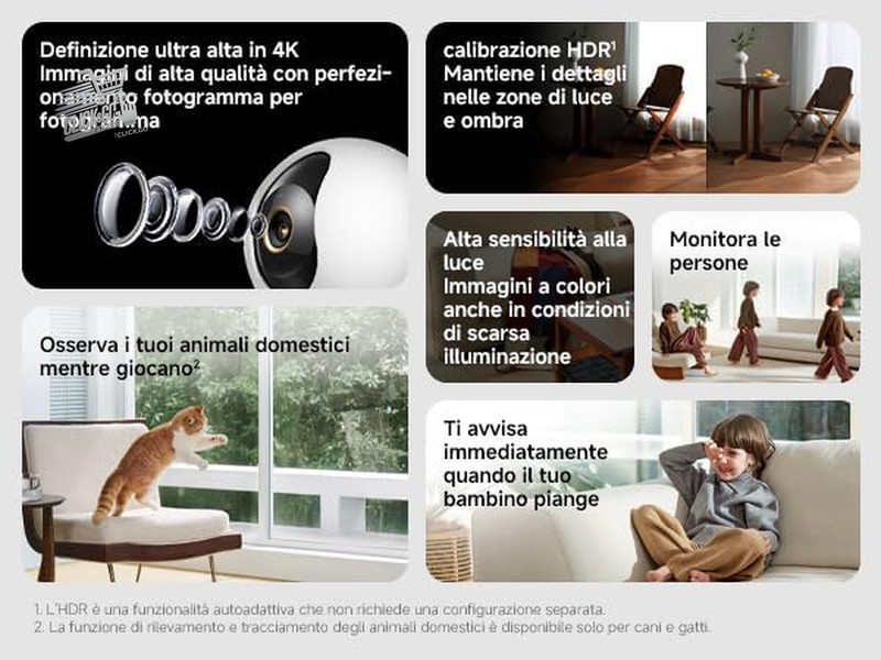 Xiaomi Smart Camera C100 2K HD 3MP WiFi 6 Audio Indoor Surveillance Camera gallery