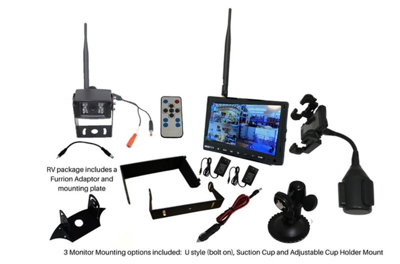 Visionworks HIGH-DEF camera 7 inch screen and full system Model #VWIC704-HDWLRV