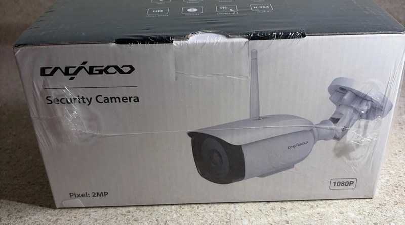 J120~ Cacagoo Indoor Outdoor Security Camera 1080P 2 MP NEW in Sealed Box