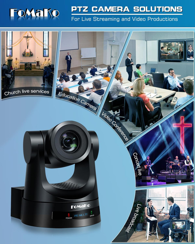 30X Optical Zoom PTZ Camera HDMI HDMI PTZ Camera, for News Anchor Studio and The gallery