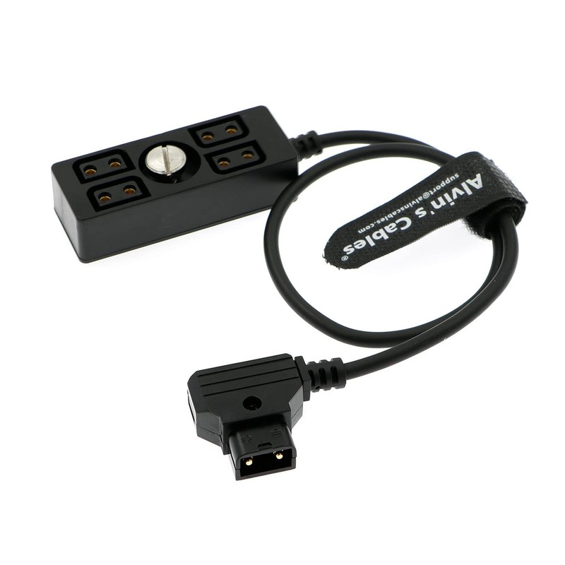 D-tap Splitter Cable Male to 4 Port Female Hub Power Cable 15.7 inch