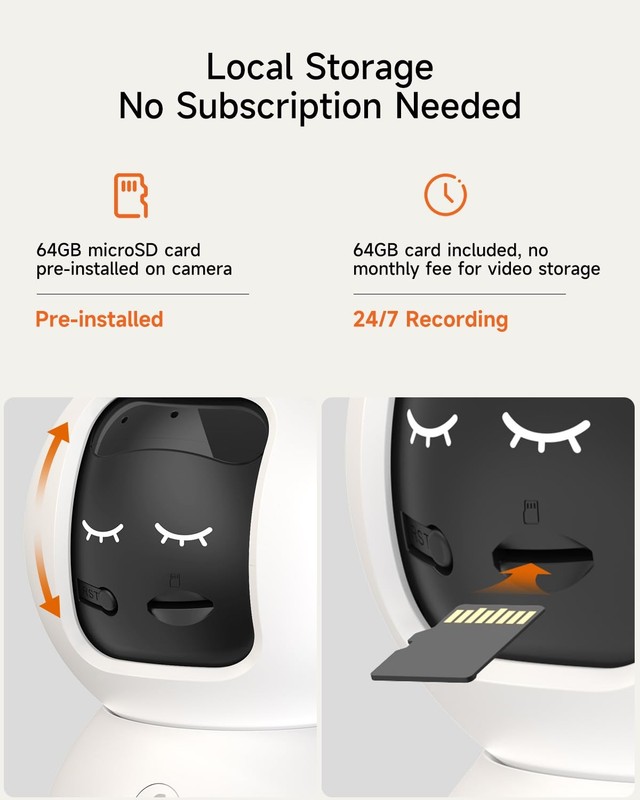 Smart 3K Indoor Dome Security Camera with AI Human/Pet/Facial Detection, 360°... gallery