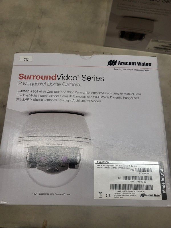 Arecont Vision AV8185DN Dome Security Camera