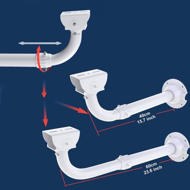 CCTV Mount Bracket, 40CM-60CM Adjustable Wall and Ceiling Mount Bracket for C... gallery