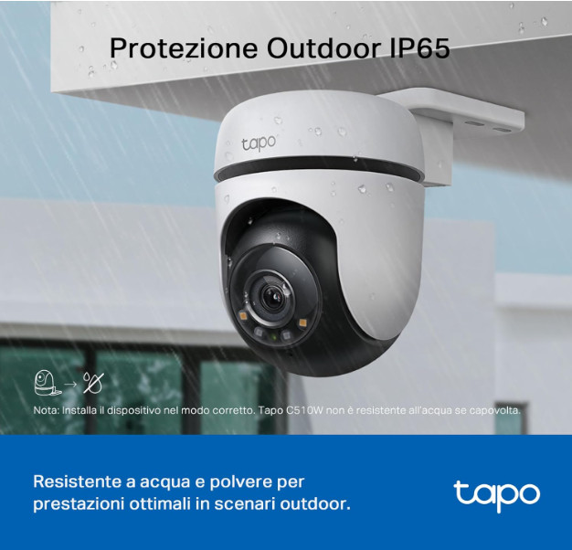 TP-Link Tapo C510W Outdoor WiFi Camera 2K 360° IP65 Night Vision Colors gallery