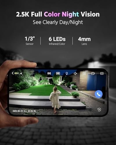 ANNKE Wireless Outdoor Solar Security Camera System, 4-Cam Kit, 360° View gallery