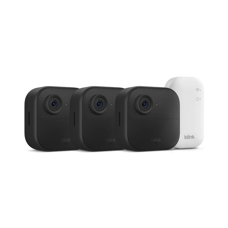 Blink Outdoor 4 Wi-Fi Outdoor 3-Camera Security System – Black – NEW