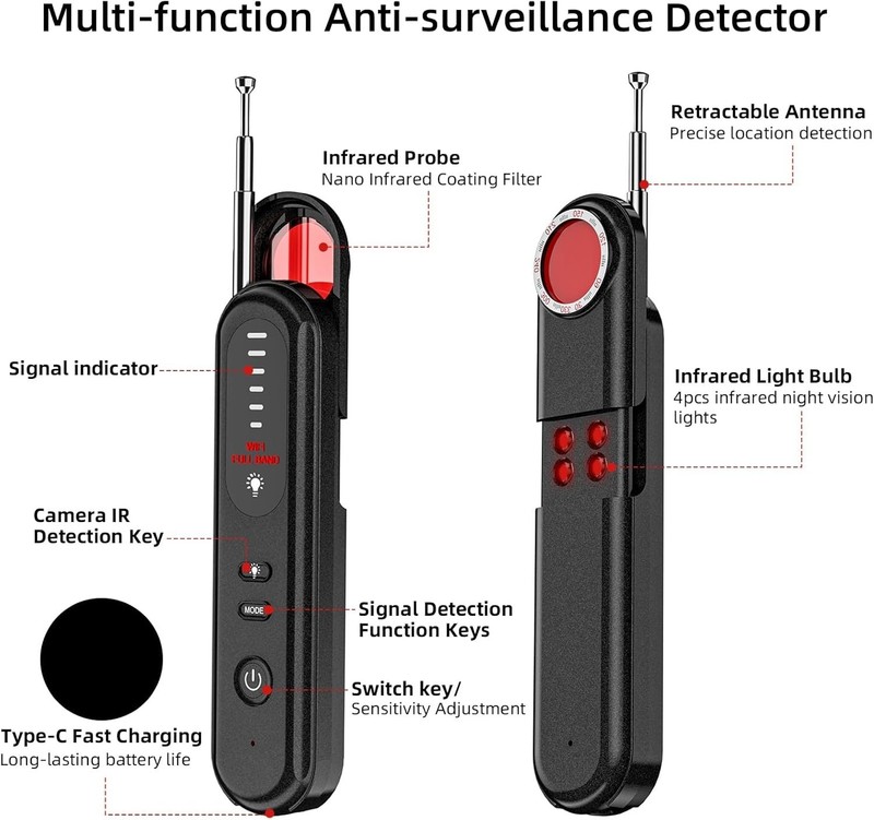 2025 Advanced Hidden Camera Detector – 4 Features for Indoor Security and Travel gallery