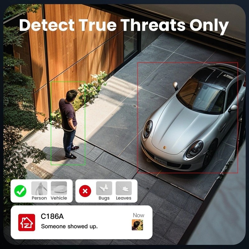 ZOSI 5MP 5G WiFi Outdoor Security Camera Energy Saving and Track Sensor Activity gallery