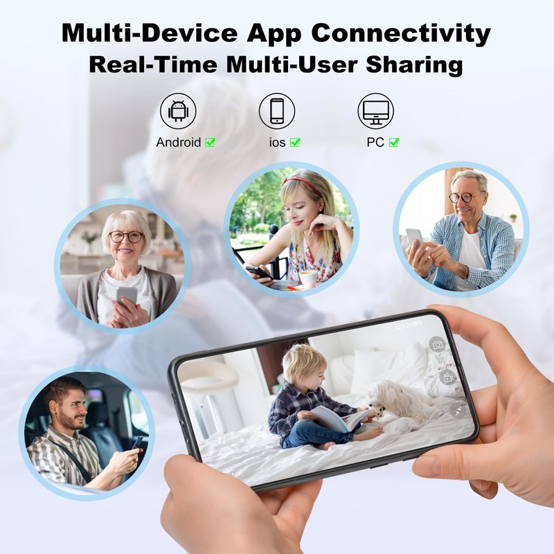 1080p HD Mini Camera - Night Vision, App Control, Portable, Bluetooth, WiFi - Pe gallery