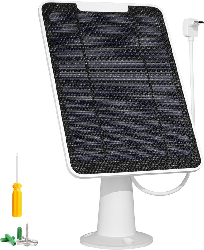 1-4Pcs 5W Solar Panel Charger For Arlo Essential Spotlight/XL Spotlight Camera