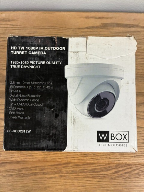 W BOX HD TVI 1080P IR OUTDOOR TURRET CAMERA OE-HDD2812W