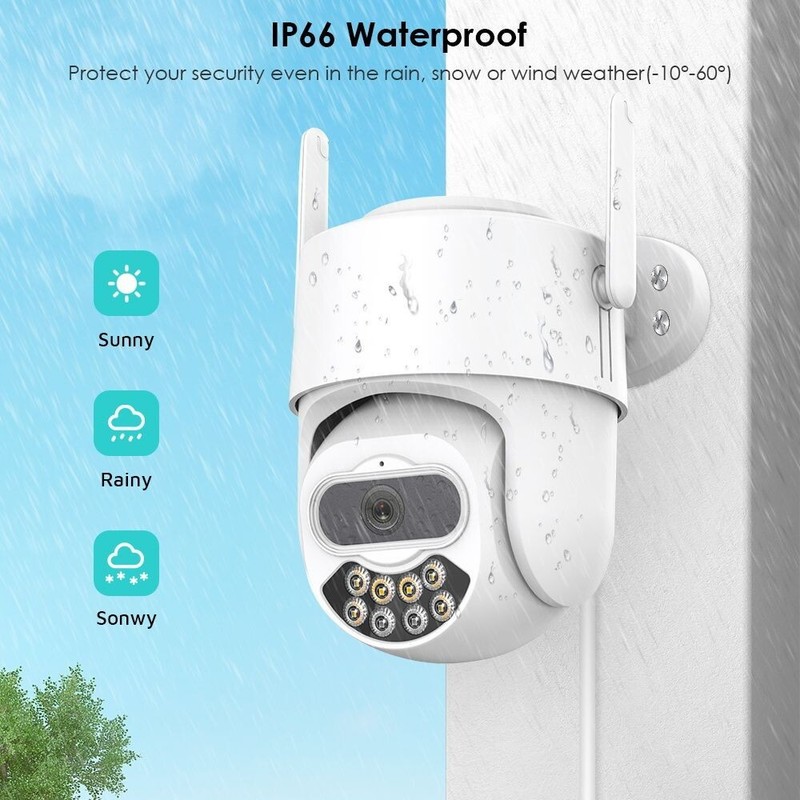 8MP 4K WiFi IP Camera Outdoor Color Night Vision CCTV Video Surveillance Camera gallery