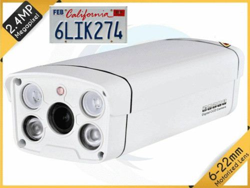 2.6 Mega Pixel HD 1080P Vari-Focal Lens long Distance: License 6 ~ 22mm Camera