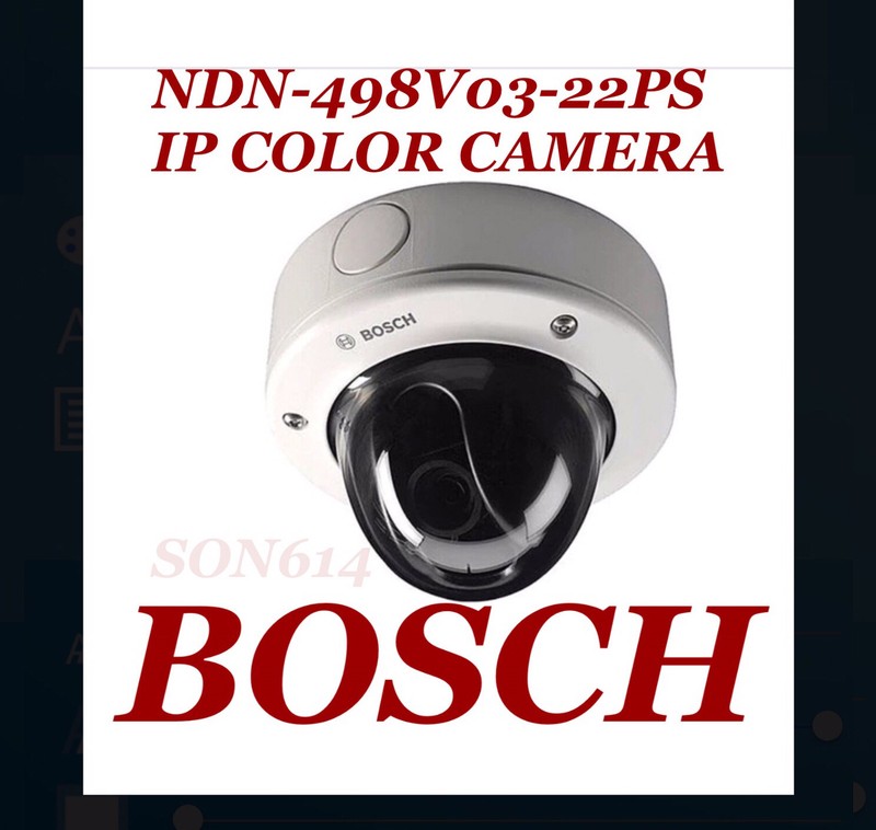 Bosch NDN-498V03-22PS Network Security Color Camera W/ 2.8-10mm ONVIF H.264 NEW!