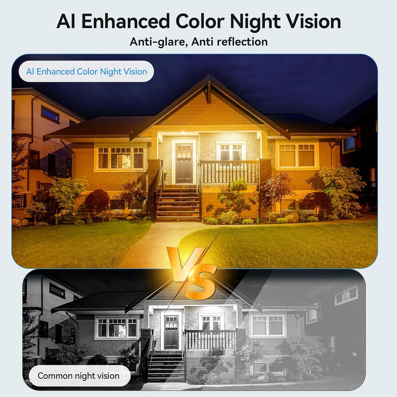 WESECUU 2K Window Camera,5G& 2.4Ghz WiFi No Drill Window Cameras for Home Securi gallery