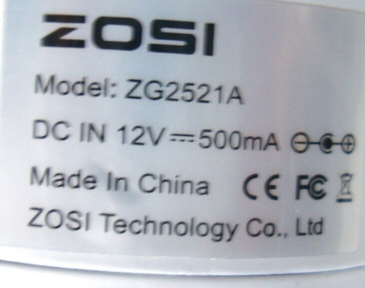 Zosi ZG2521A Bullet Security Camera with Night Vision + 60 ft. BNC Cable gallery