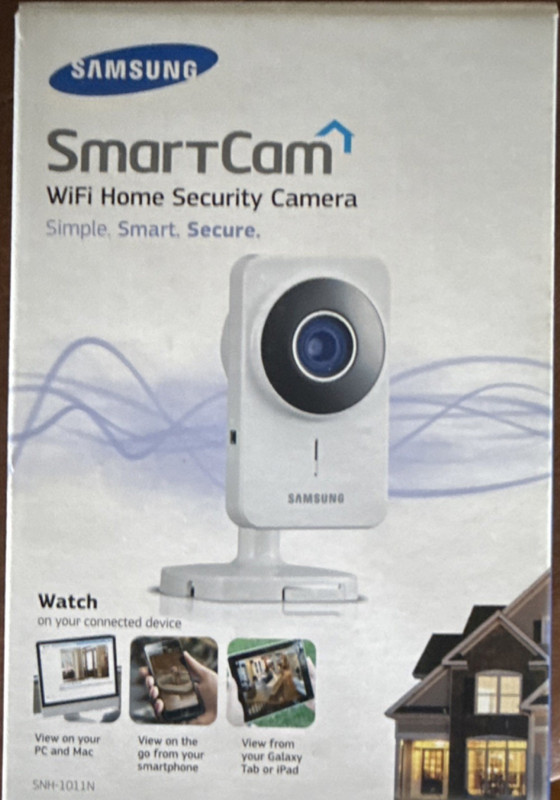 Samsung SNH-1011N Wi-Fi Indoor Surveillance Camera, Two-Way Talk, Night Vision