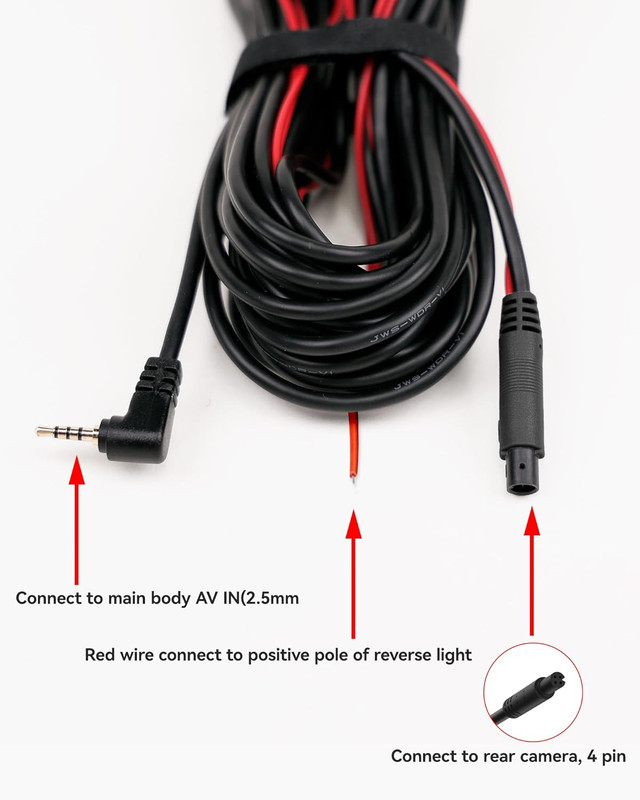 50 Feet Rear Camera Longer Replacement Cable for I17 / I07 / G840S / G840H / G90 gallery