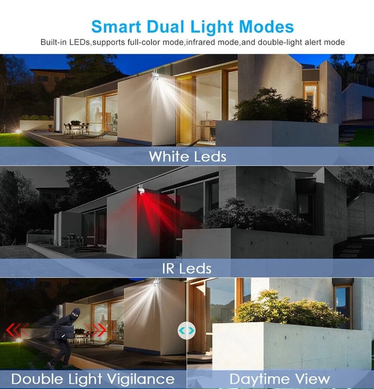 Wireless Security Camera System Outdoor Home 5G Wifi Night Vision Cam HD 1080P gallery