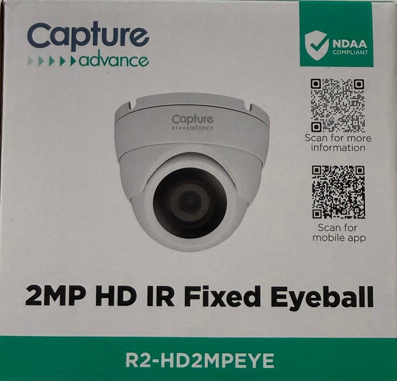 Capture Advance 2MP HD Eyeball Camera IR Night Vision IP66 R2-HD2MPEYE gallery