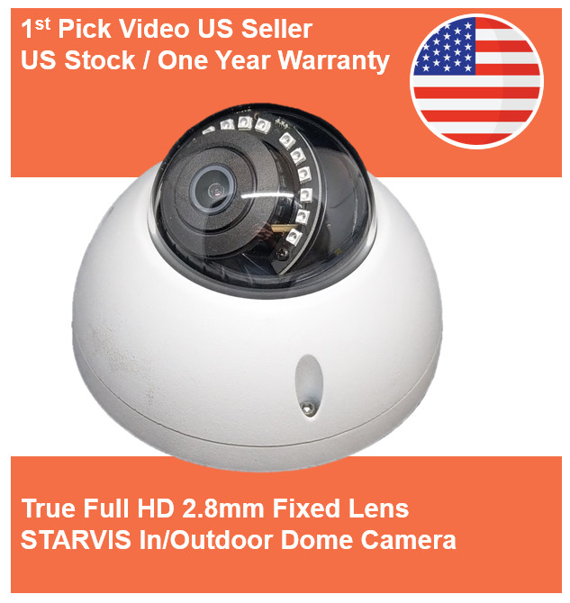 Fixed Lens Dome Camera 1080P TVI CVI AHD Analog CCTV Monitor Security HD gallery