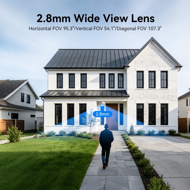 8CH PoE NVR 8MP 4K Security System Outdoor Camera AI Detection IP66 Waterproof gallery