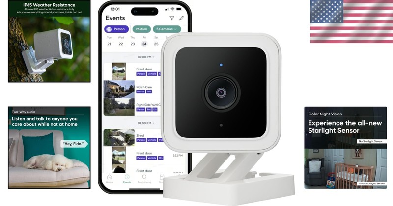 Wyze Cam v3 - Color Night Vision, Motion Detection, 1-Pack gallery