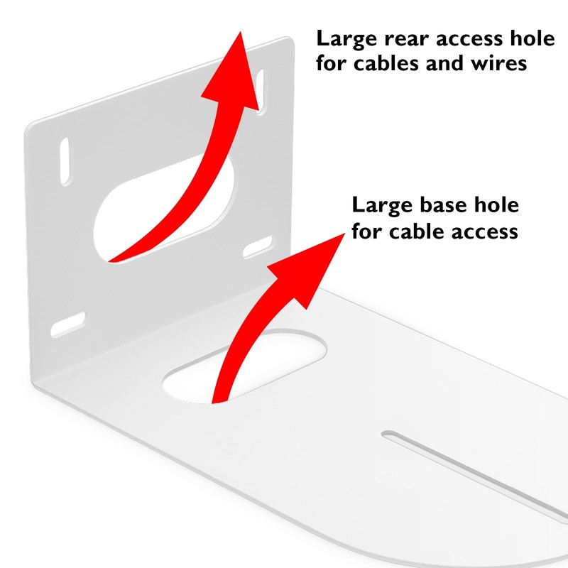 PTZ Camera Bracket 2 Pcs White Universal Wall Mount Camera Bracket Compatible... gallery