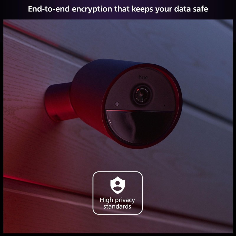 Philips Hue Secure Battery Powered Smart Security Camera 1080P Hd Home Monito... gallery