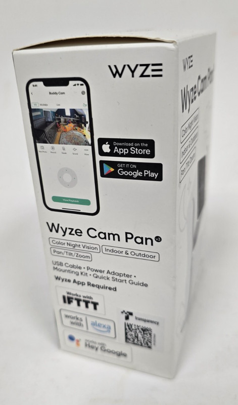 WYZE Cam Pan HD WiFi 360° Pan/Tilt/Zoom Motion Detect Night Vision In/Outdoor gallery