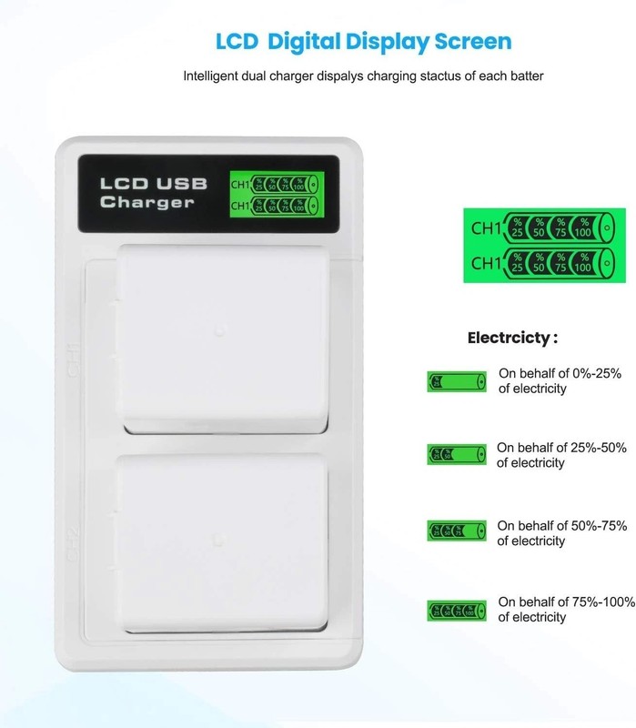 High Capacity Arlo Camera Batteries 4800mAh 2-Pack + Charger gallery