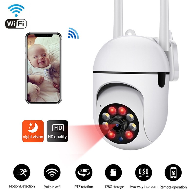 1080P WiFi IP Camara de Seguridad Inalambrica HD Vigilancia Exterior Para Casas