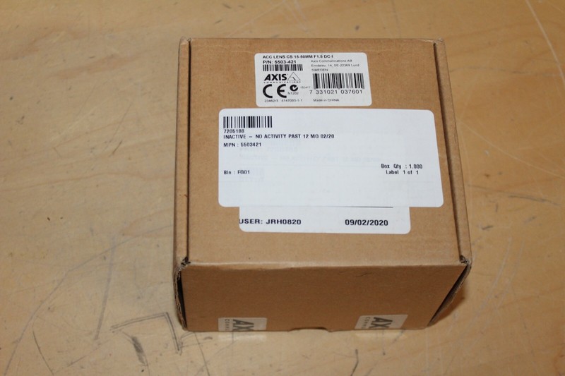 AXIS 5503-421 ACC Lens CS- 15-50mm F1.5 DC-I MP- Sealed ~